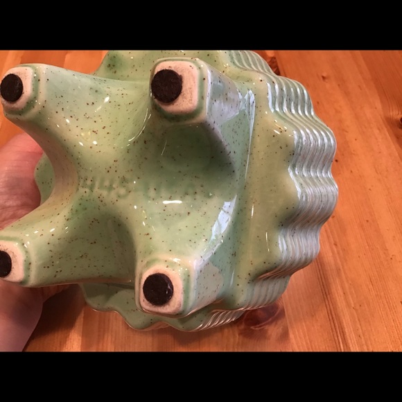 VINTAGE CALIFORNIA POTTERY MCM SPECKLED PLANTER - Picture 7 of 9